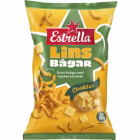Estrella Lentil Curls, Real Cheddar - 150 grams