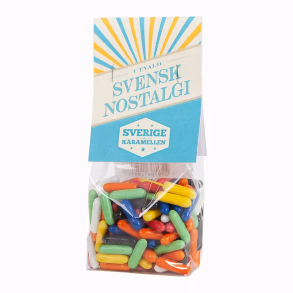 Sverigekaramellen "Lakritspinnar", palitos de regaliz - 170 gramos