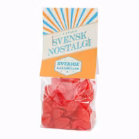 Sverigekaramellen "Hallonbåtar", Raspberry Boats - 170 grams