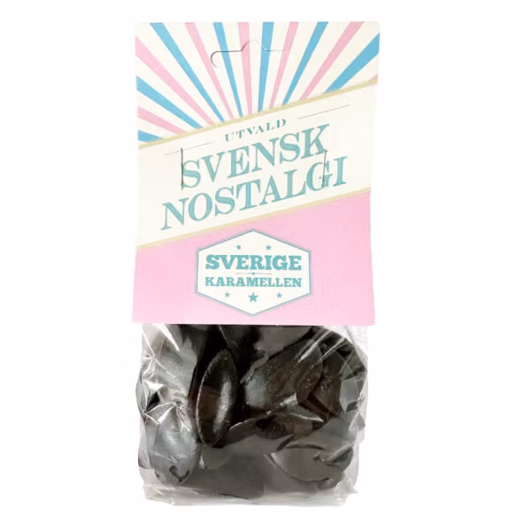 Sverigekaramellen "Lakritsbåtar", Licorice Boats - 170 grams
