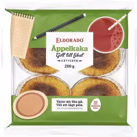 Eldorado "Äppelkaka", Apple Cake 4-pack - 200 grams