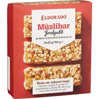 Eldorado Müsli Bar, Strawberry - 6x25 grams
