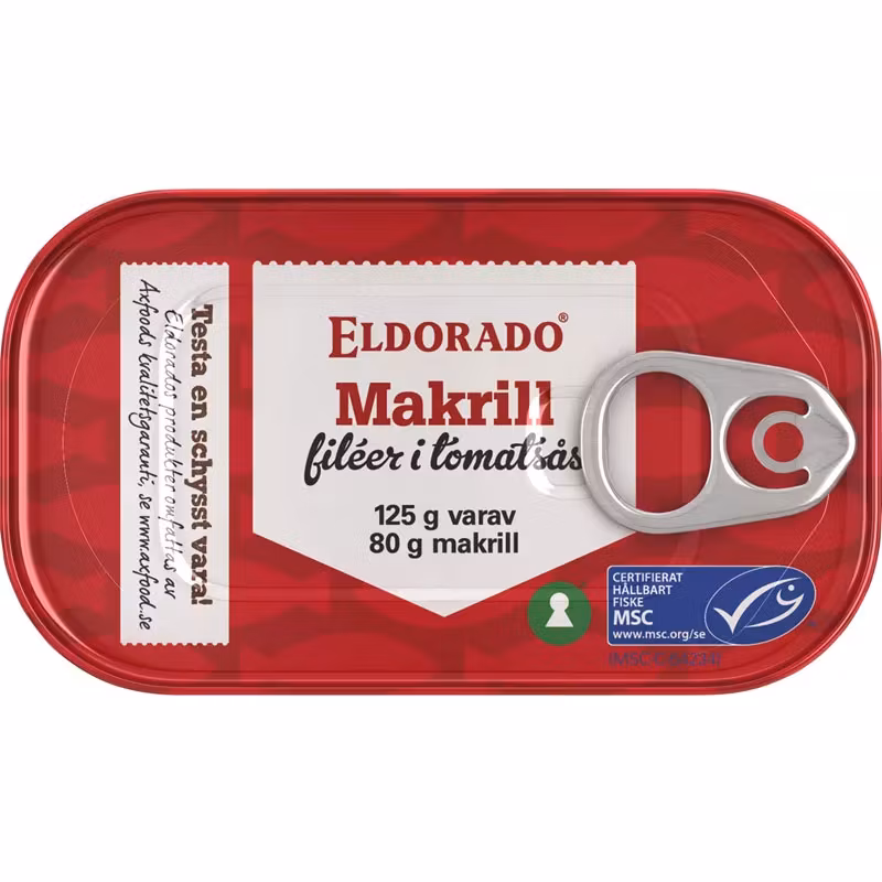 Makrela Eldorado W Sosie Pomidorowym - 125 gramów