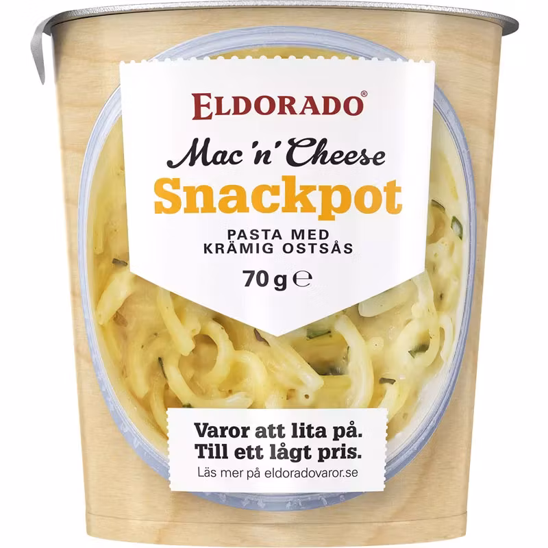 Eldorado Snackpot, Mac'n'Cheese - 70 grammes