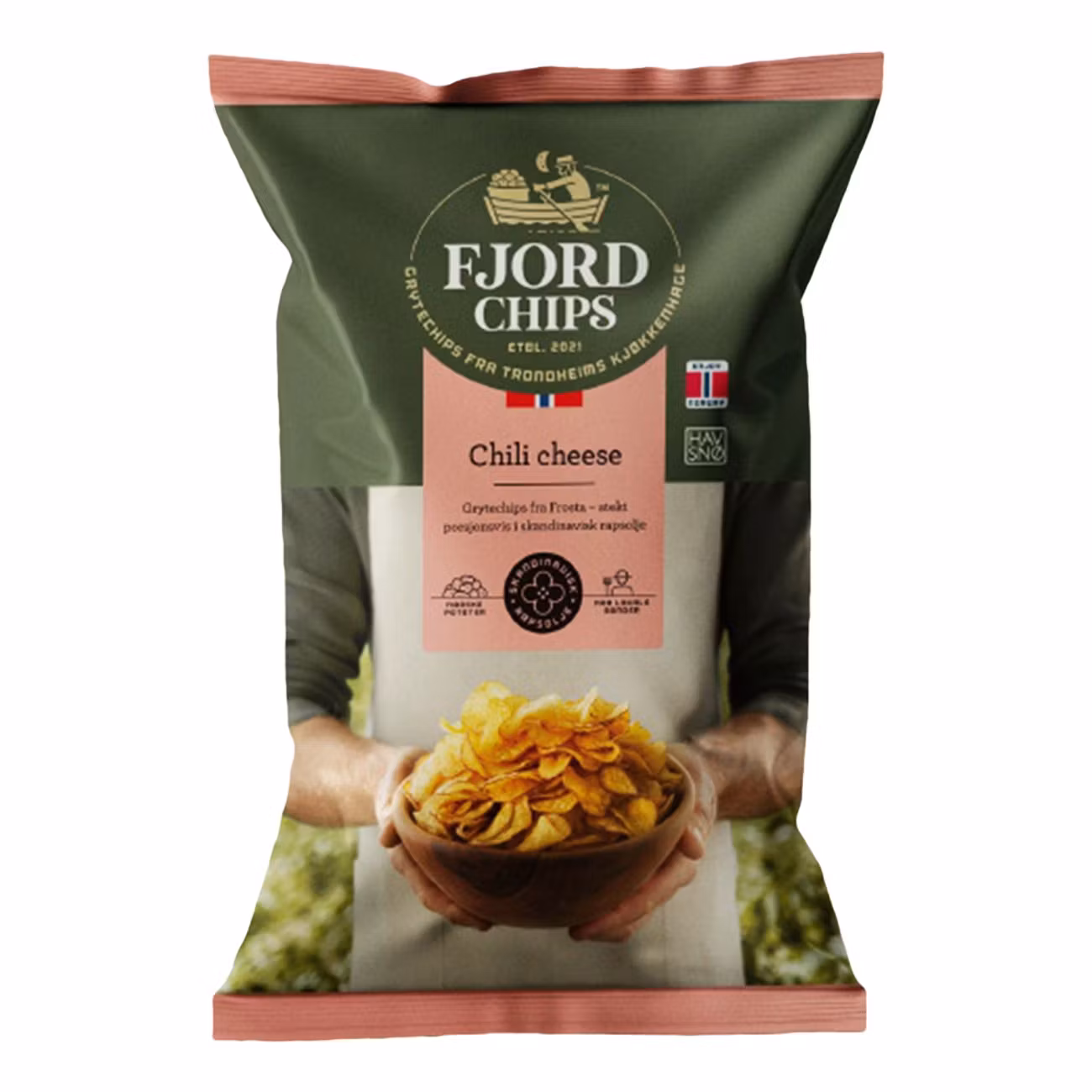 Chips de fromage chili Fjordchips - 150 grammes