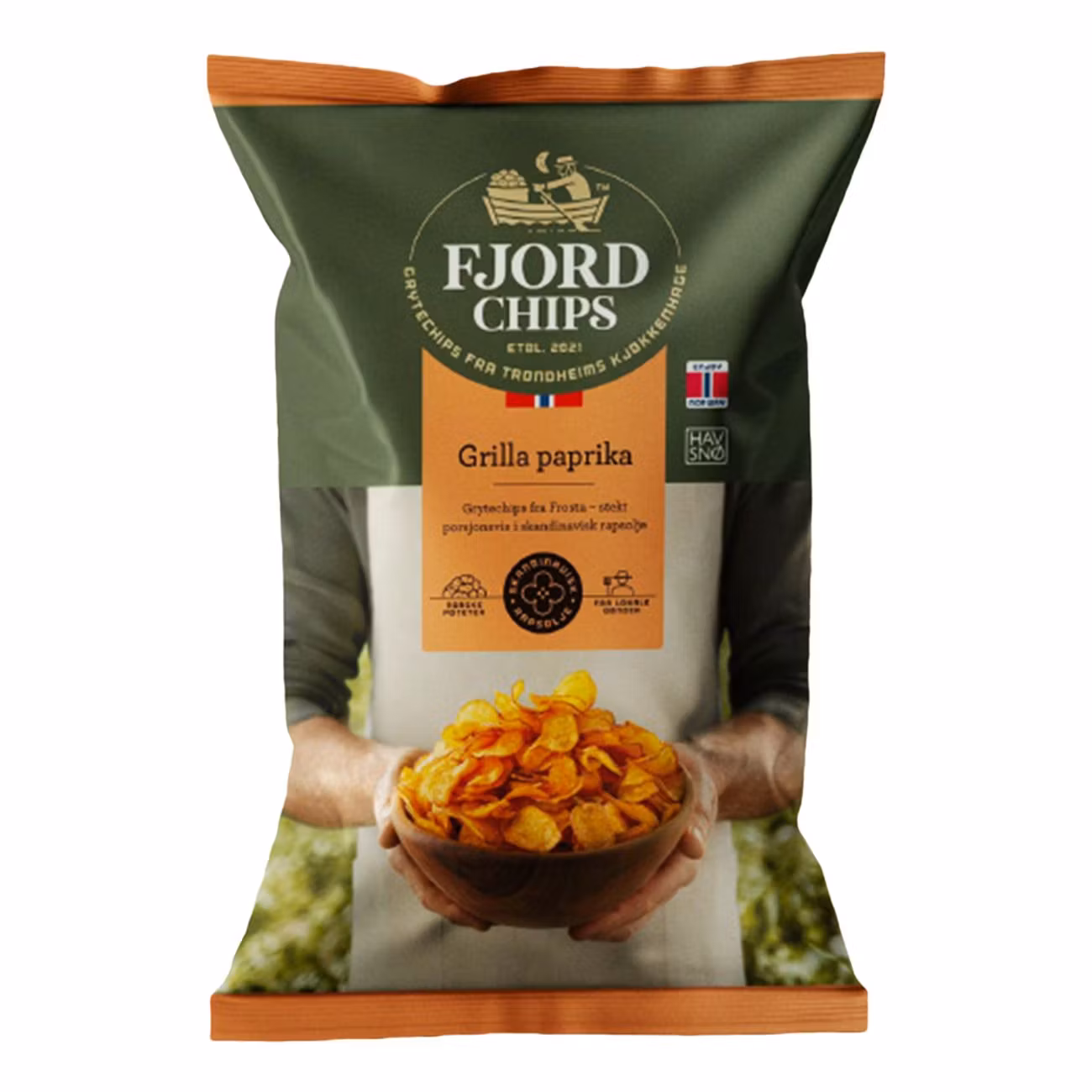 Pimentón Fjordchips - 150 gramos