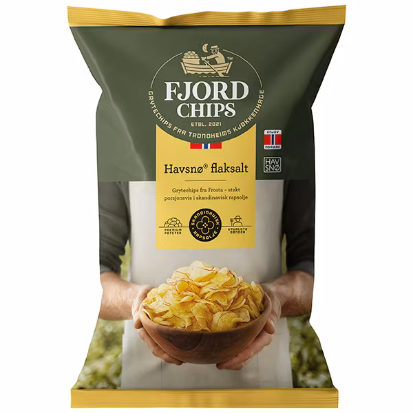 Fjordchips Sea Salt - 150 grams