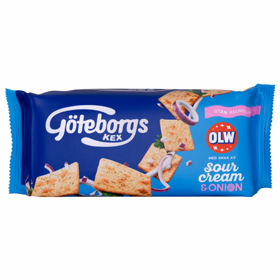 Göteborgs Kex OLW Crema Agria y Cebolla - 70 gramos