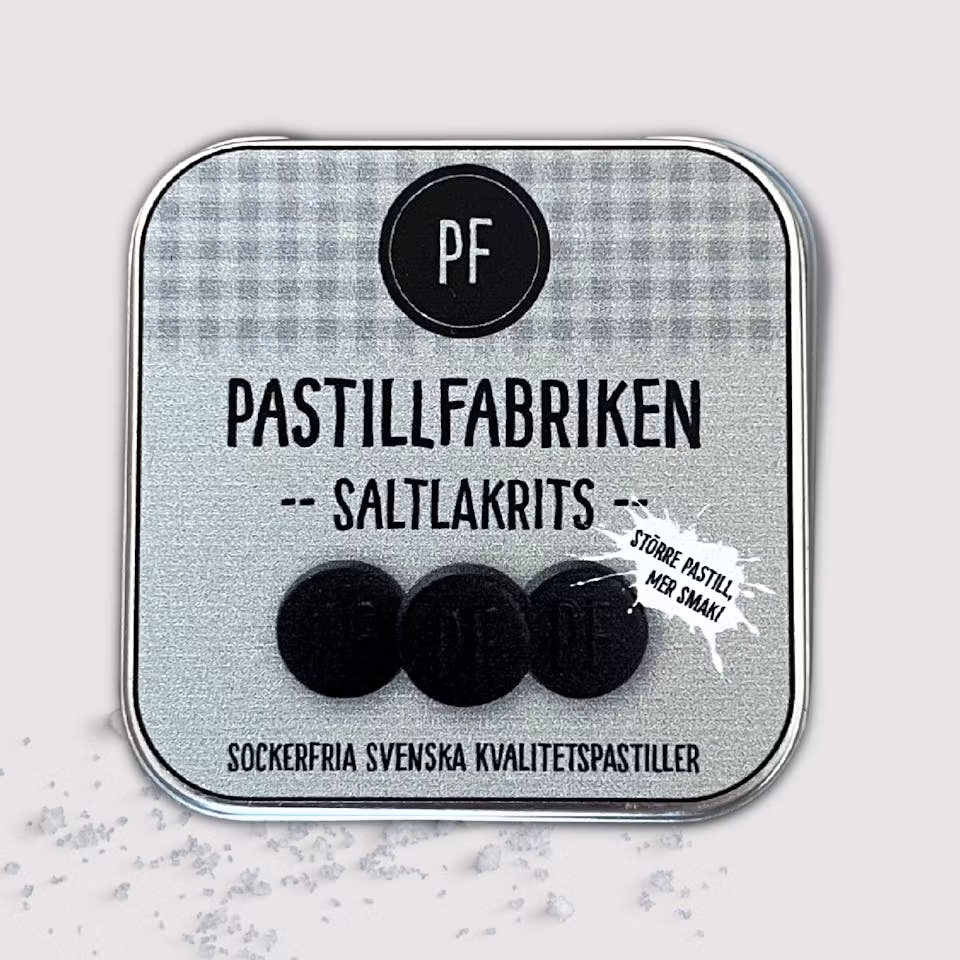 Pastillfabriken Salty Licorice - 25 grams