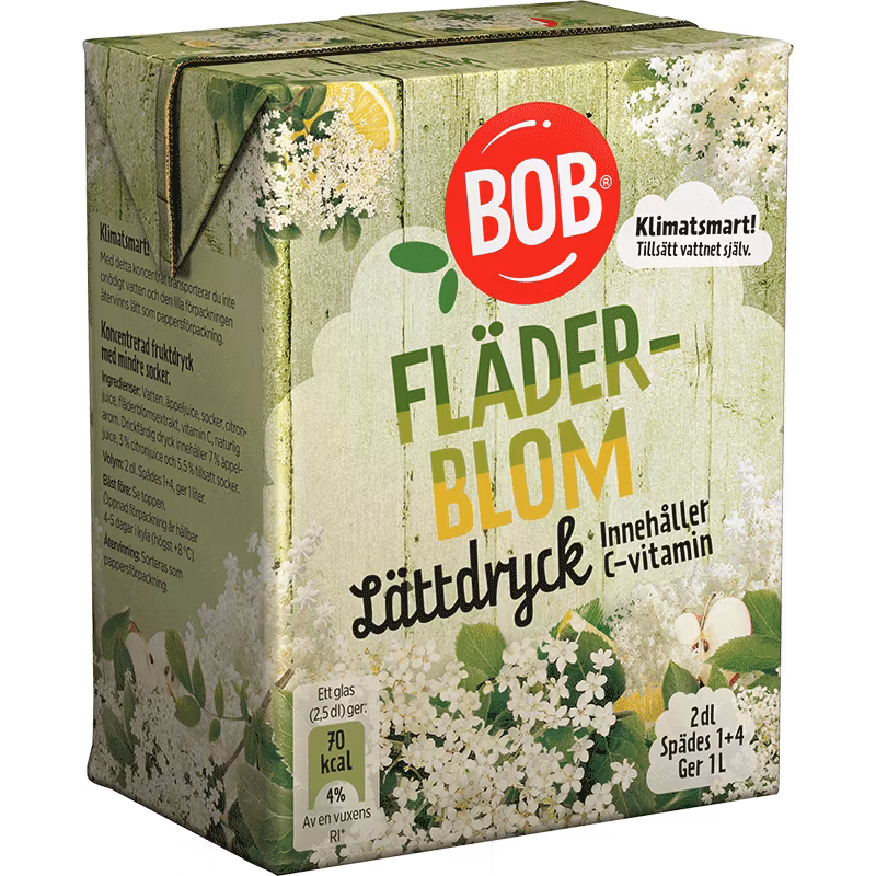 Cordial à la fleur de sureau BOB - 20 cl