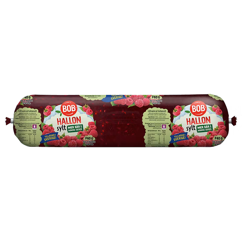 Bob Himbeermarmelade, Leicht Gezuckert, Nachfüllpackung - 740 Gramm