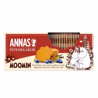 Annas Pepparkakor x Moomin Ginger Thins, Blueberry/Vanilla - 150 grams