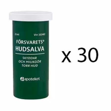 Försvarets Hudsalva Balsamo militare originale, 23 ml - 30 pz