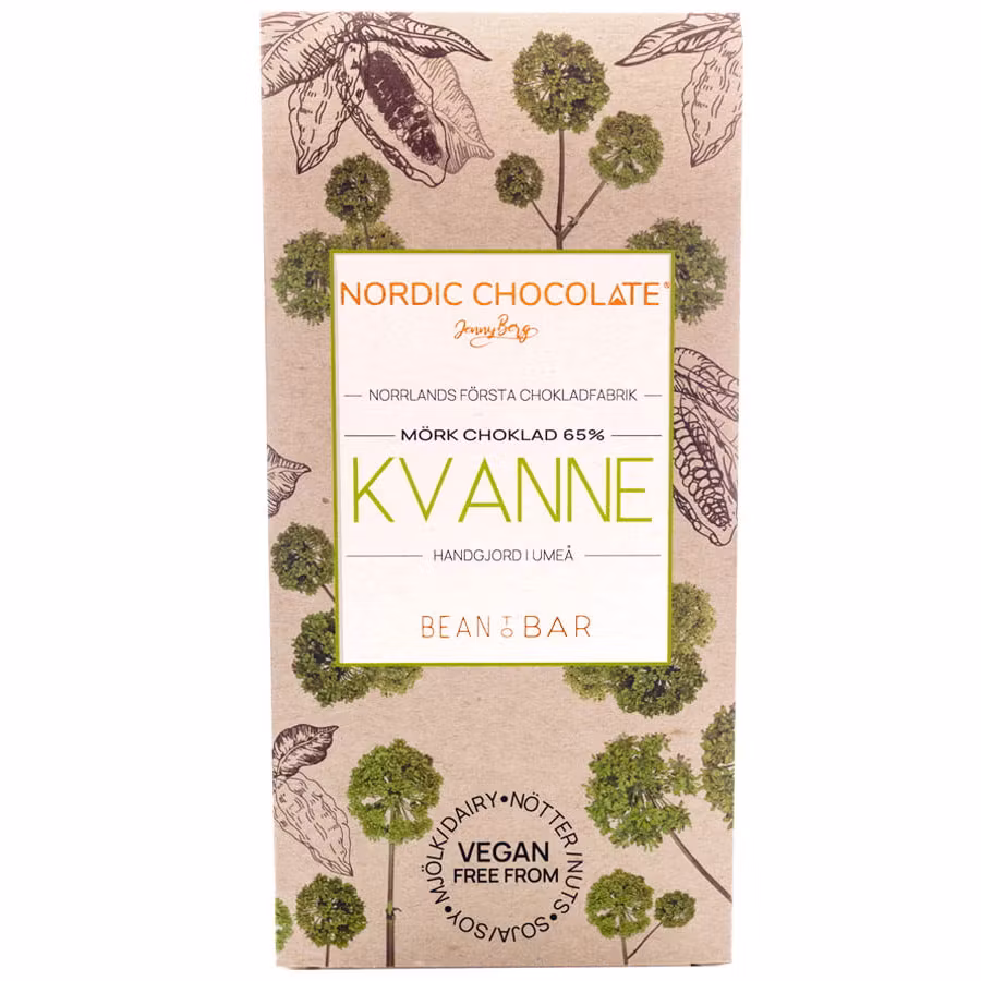 Nordic Chocolate, Garden Angelica, 65% - 90 grams
