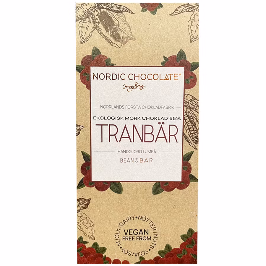 Nordic Chocolate, Cranberry, 65% - 90 grams