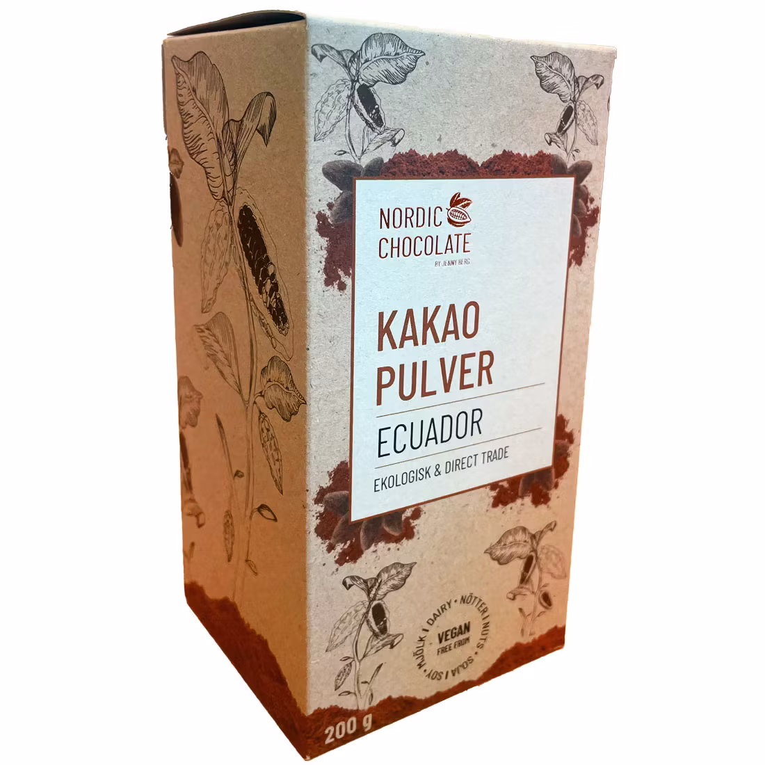Cacao orgánico en polvo Nordic Chocolate, Ecuador - 200 gramos