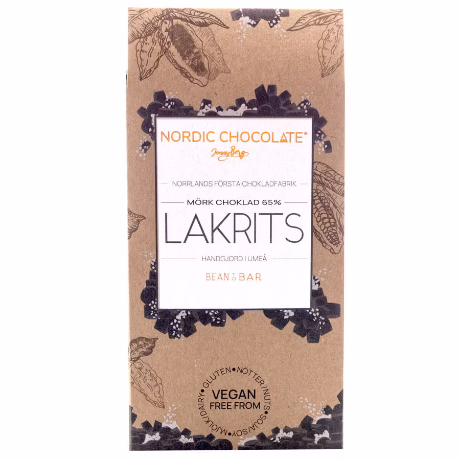 Nordic Chocolate, Licorice, 65% - 90 grams