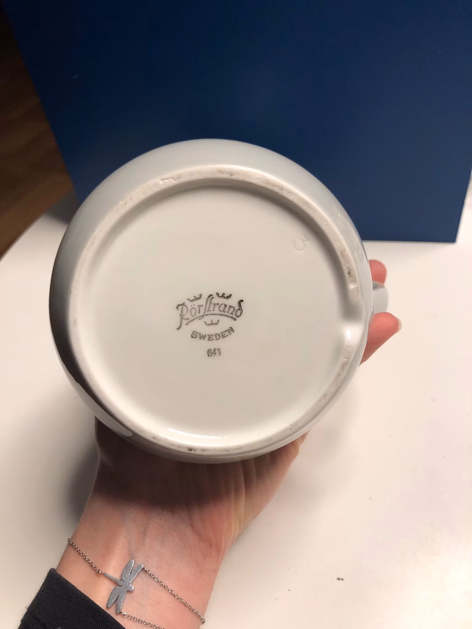 Rörstrand - Brocca grigio chiaro - modello n. 641 - anni '50 - prodotta in Svezia