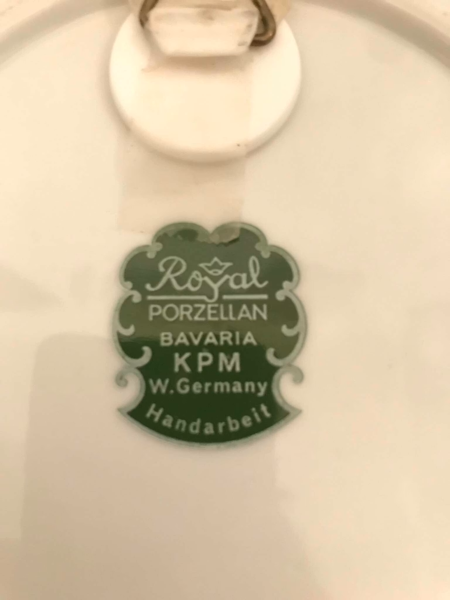 Porcelaine Royale - Bavière - KPM - Assiette décorative Allemagne