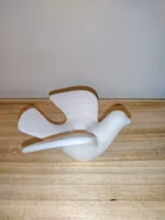 Guldkroken Hjo -  white bird candlestick holder - Vintage Swedish Mid-Century - Limited edition