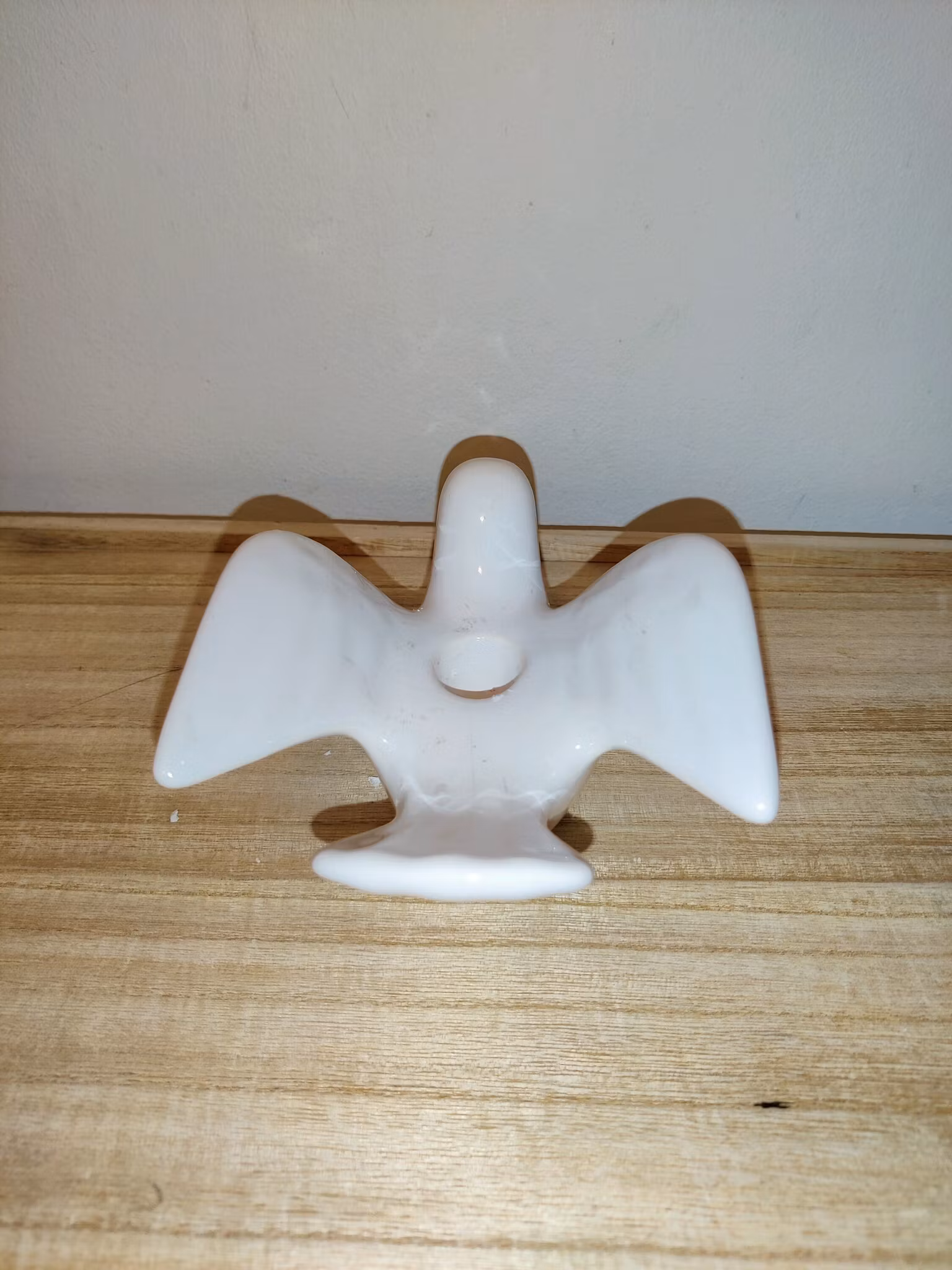 Candelabro con forma de pájaro blanco Guldkroken Hjo - Vintage sueco de mediados de siglo - Edición limitada