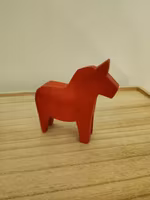 Vintage red Dala horse hand made - made in Sweden