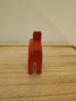 Vintage red Dala horse hand made - made in Sweden