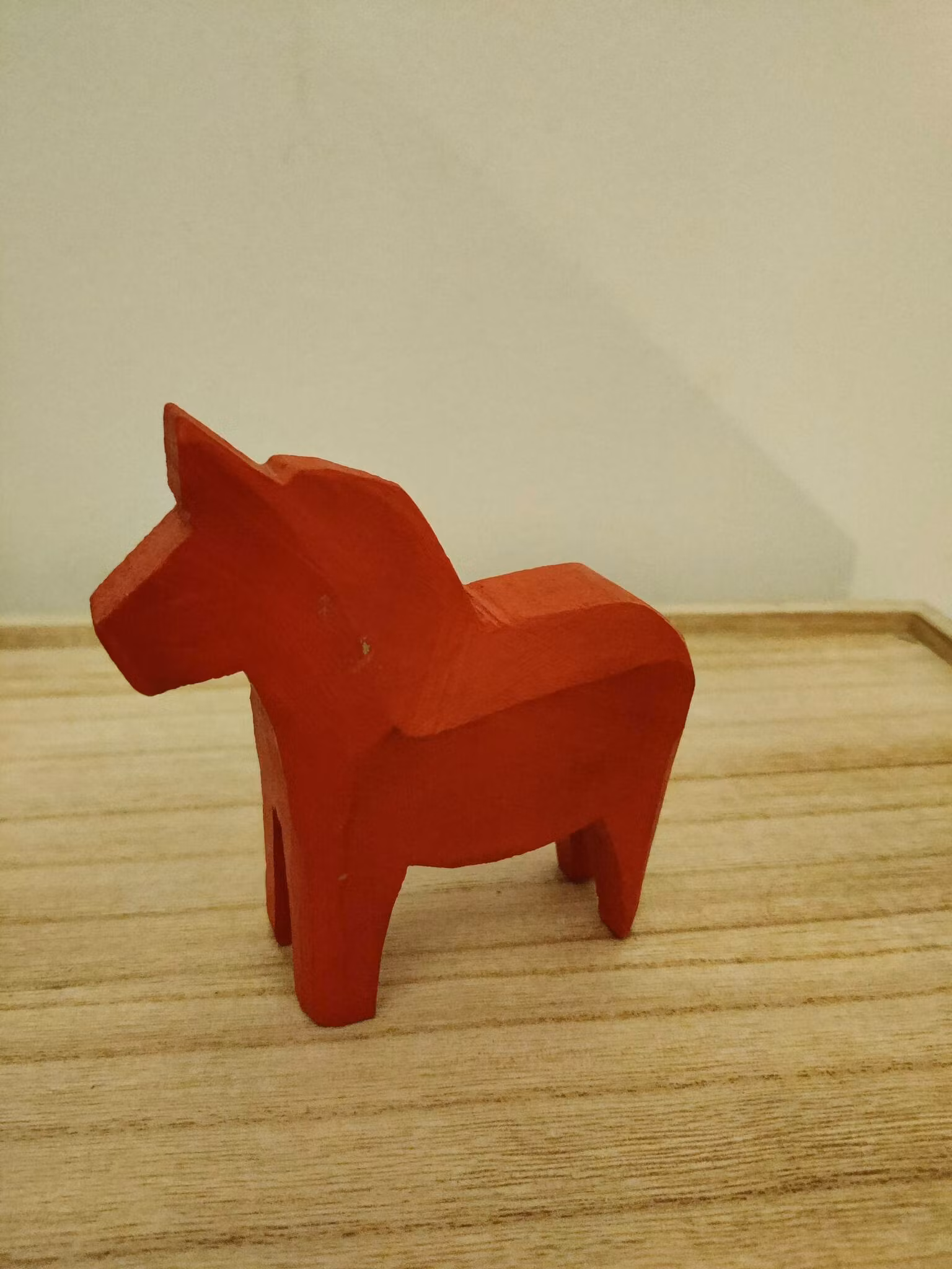 Cheval Dala rouge vintage fait main - fabriqué en Suède