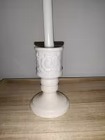 Guldkroken Hjo Limited Edition Candle holder Flowers Porcelain White