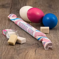 Franssons Polkagrisar Candy Cane, Bubblegum - 50 grams