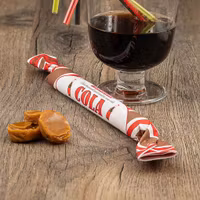 Franssons Polkagrisar Candy Cane, Cola - 50 grams
