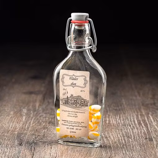 Franssons Polkagrisar, Elderflower shot - 20 cl