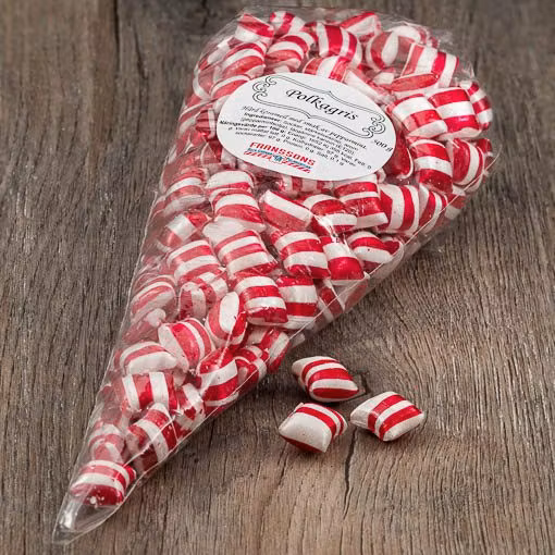 Franssons Polkagrisar Candy Cane, Polka Pigs - 500 grams