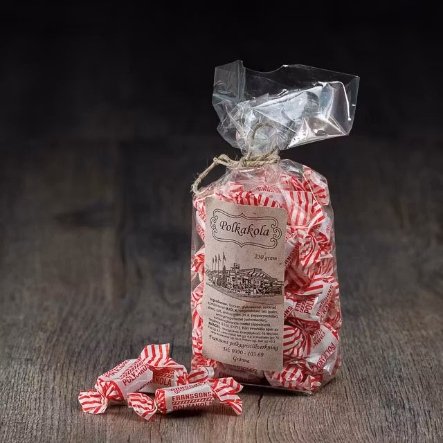 Franssons Polkagrisar Dulce de polca - 250 gramos