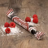 Franssons Polkagrisar Candy Cane, Sugarfree Raspberry Licorice - 50 grams
