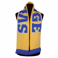 Scarf, Sweden, blue/yellow white striped