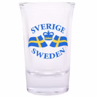Shot Glass, Swedish Flag