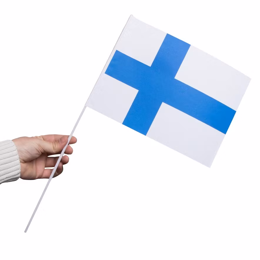 Bandera de papel de Finlandia - 20 x 27 cm