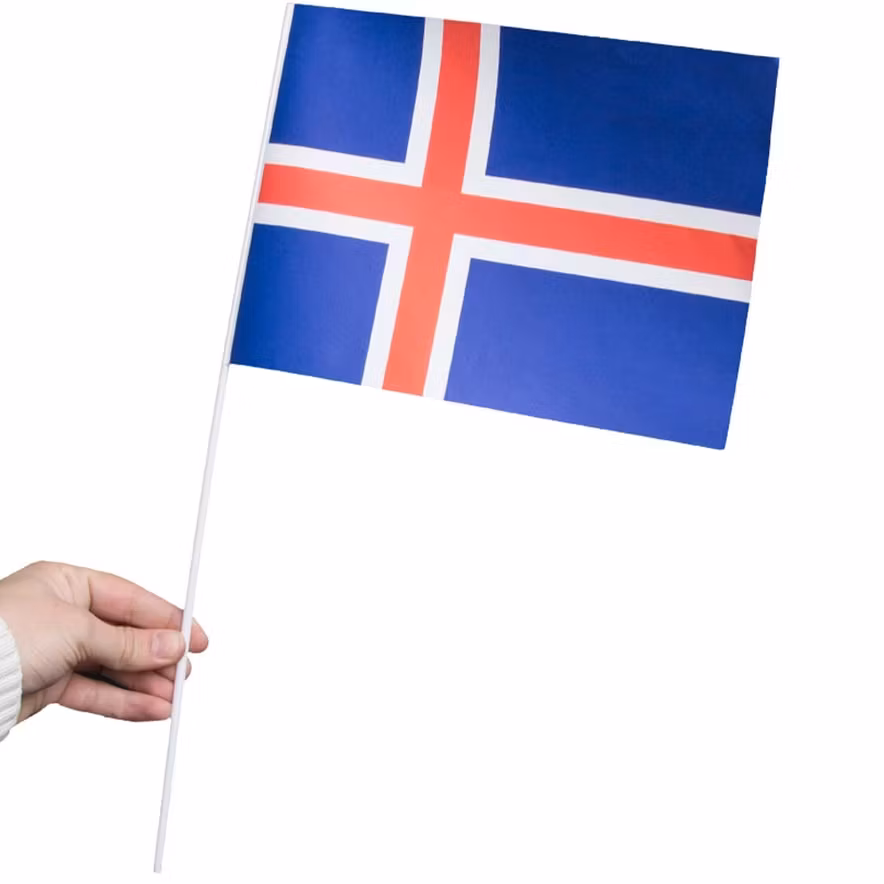Paper Flag, Iceland - 20x28 cm