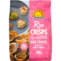 Linkosuo Rye Crisps, Sweet Chili - 150 grams
