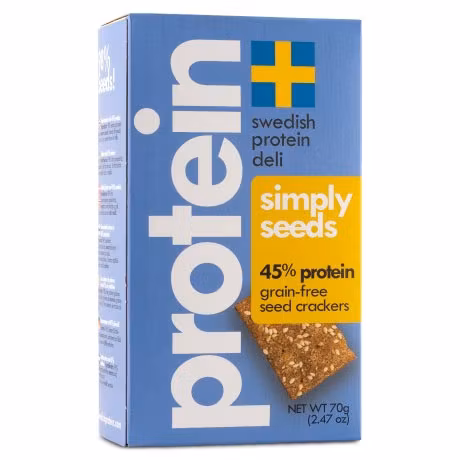 Fjällbergets 45% Protein Crispbread, Simply Seeds - 60 grams