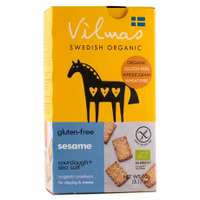Fjällbergets Vilmas Organic Sourdough Crackers, Sesame - 90 grams