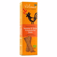 Fjällbergets Vilmas Crispbread Sticks, Sesame & Spice - 120 grams
