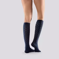 Mabs Cotton Dotted Knee Socks