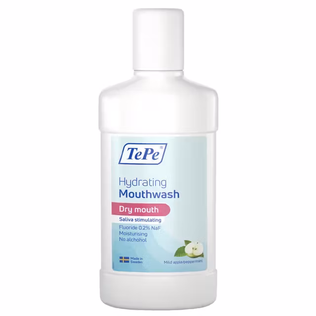 TePe® Hydrating Mouthwash, Mild Apple/Peppermint - 500 ml