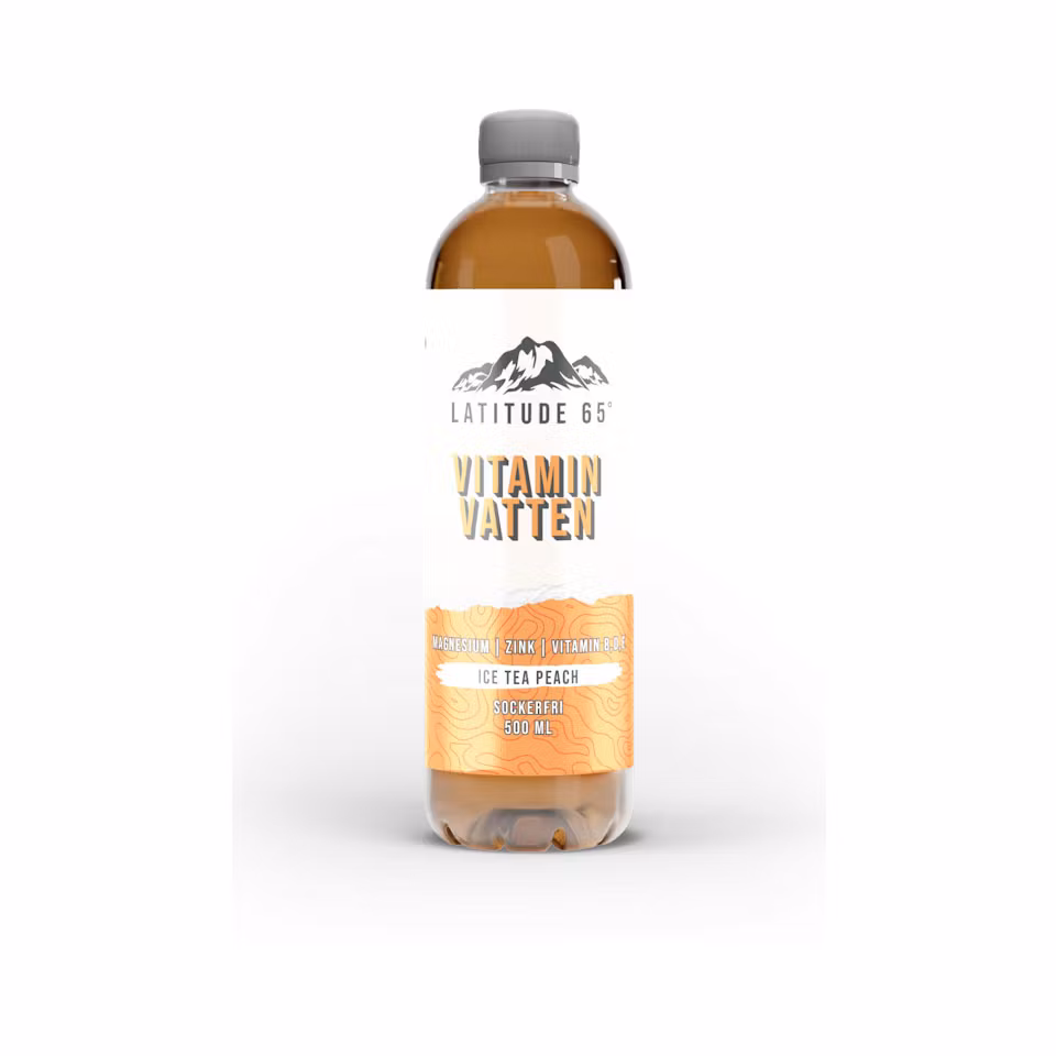 Latitude 65 Vitamin Ice Tea, Peach - 500 ml