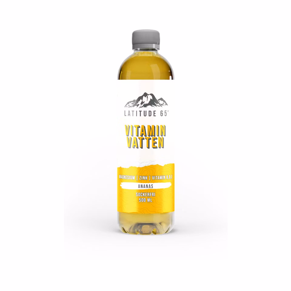 Latitude 65 Vitamin Water, Ananas - 500 ml