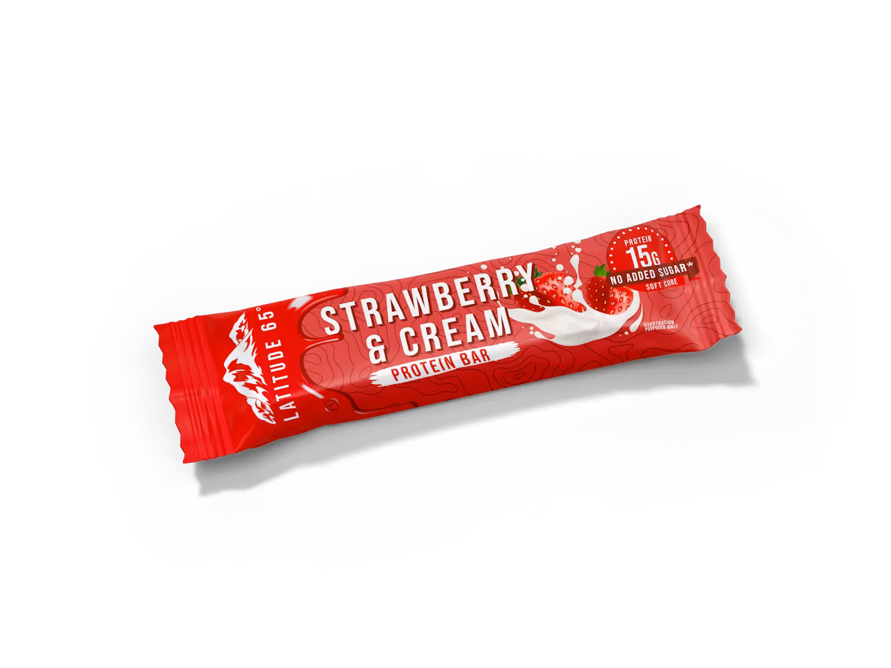 Latitude 65 Protein Bar, Strawberry & Cream - 45 grams