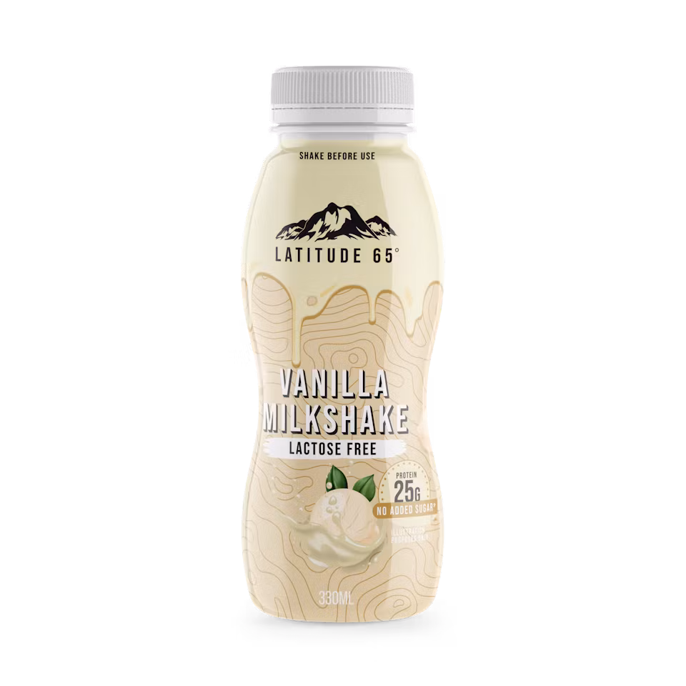 Latitude 65 Protein Milkshake, Vanilla - 330 ml