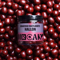 Mr Cake Salty Licorice Dragées, Raspberry - 140 grams
